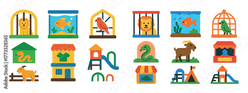 Zoo Icons Grid