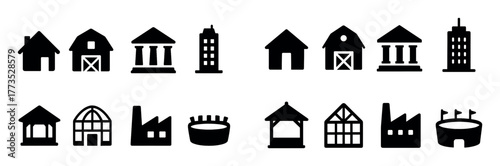 Roof Styles Icons