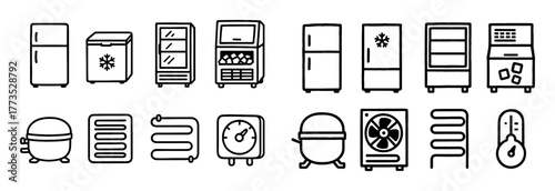 Refrigeration Doodle Grid