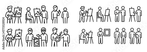 Minimalist Artist Icons