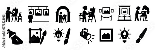 Artistic Icons Grid