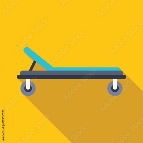 Hospital bed representing medical care, emergency services, and patient transport