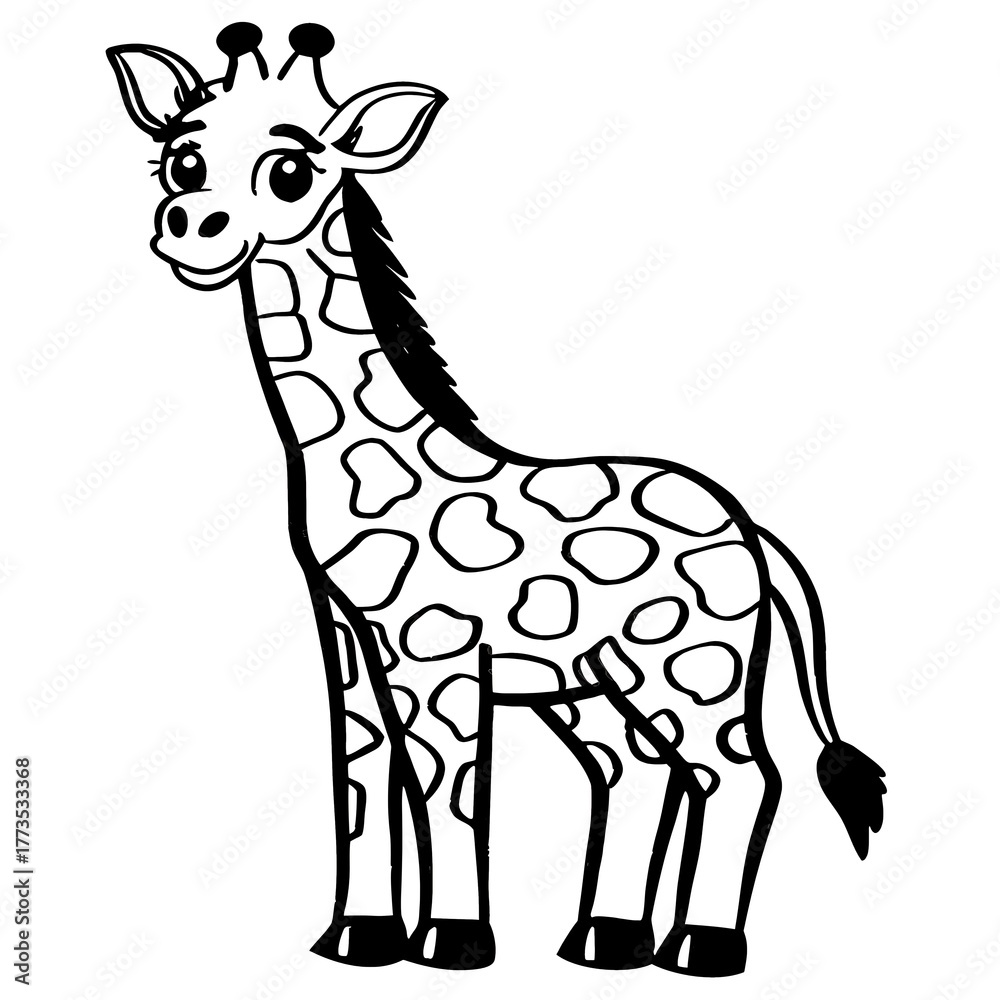 Fototapeta premium giraffe vector illustration