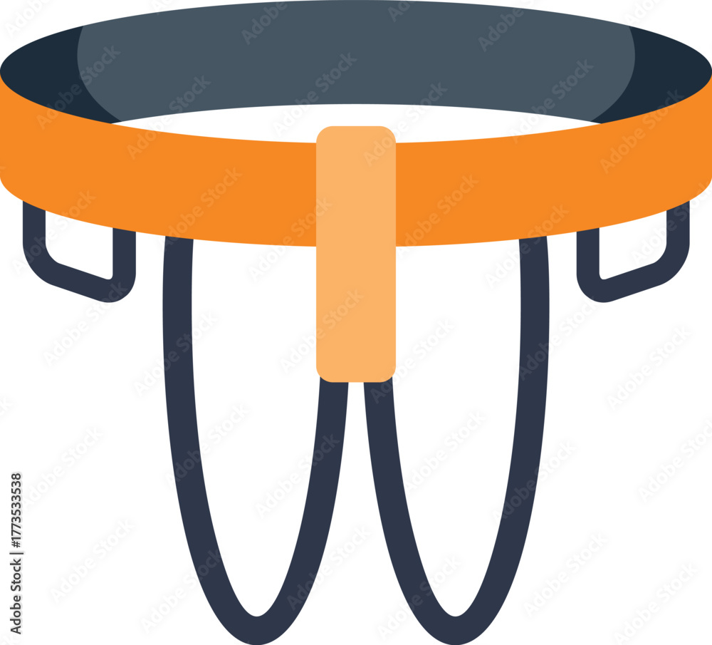Naklejka premium This climbing harness is a safety device used by climbers to prevent dangerous falls