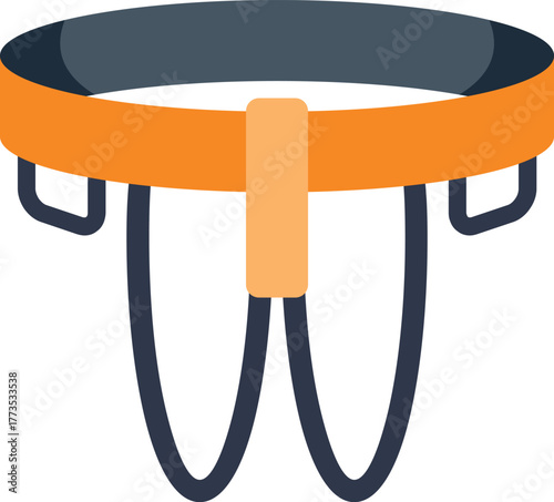 This climbing harness is a safety device used by climbers to prevent dangerous falls