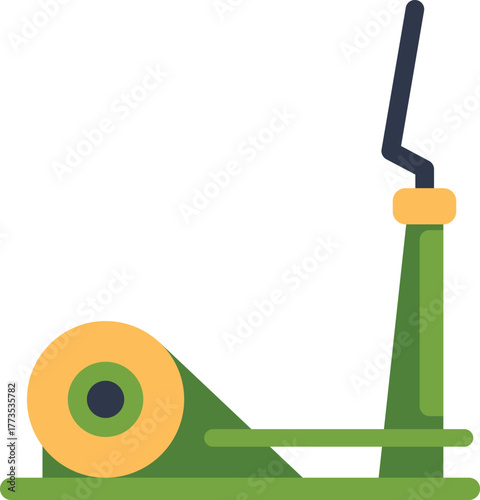 Elliptical trainer machine for working out at home, promoting a healthy lifestyle through physical activity