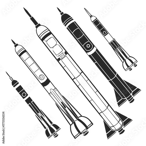 Space rocket collection