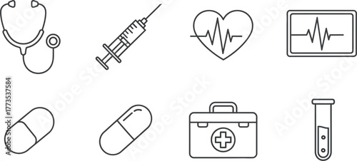 Vector art of medical and healthcare