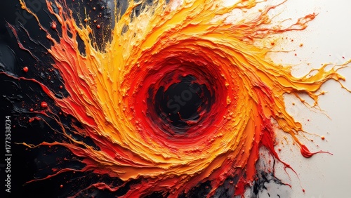 Abstract Vibrant Swirl in Dynamic Colors