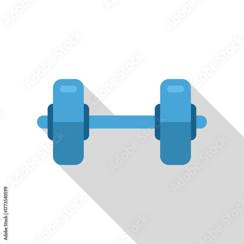 Dumbbell weightlifting equipment for bodybuilding and fitness training, promoting healthy lifestyle and physical strength