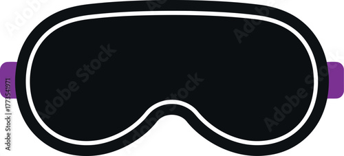 Sleep mask eye cover for restful slumber and travel comfort vector
