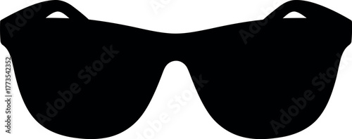 Stylish sunglasses silhouette modern accessory for summer fashion vector