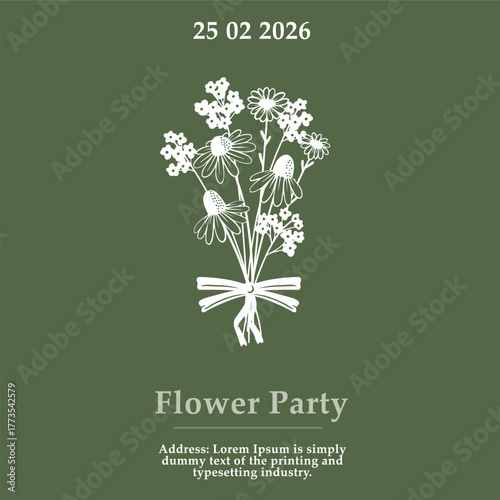 Beautiful flowers creative card template with beautiful flourishes ornament elements. Elegant design for corporate identity, invitation, book covers. Design of background products.