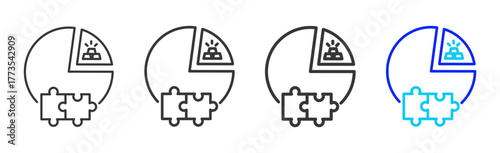 Wealth Planning icon set collection in creative outline style for business featuring smooth line variation suitable for financial freedom strategy and digital growth