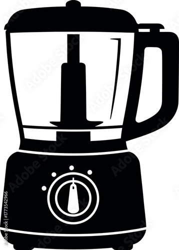 Modern blender icon for kitchen and food prep vector