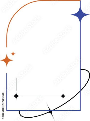 Star Border Vecter illustrations.