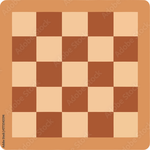 Classic wooden chessboard ready for strategic play vector