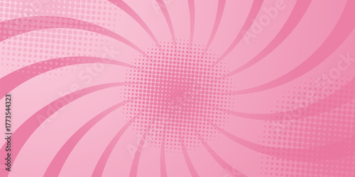 Halftone Pop Art Style Star Explosion Pattern Cartoon Background, Vintage Tone Light Effect Vector illustration wow banner with gradient design