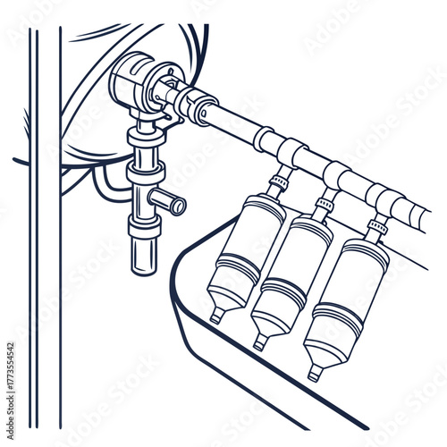 Water filtration system diagram
