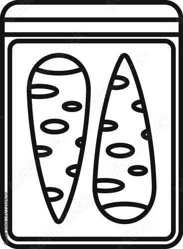 Two fresh organic carrots with imperfections, packed and preserved in a sustainable container, emphasizing the concept of reducing food waste