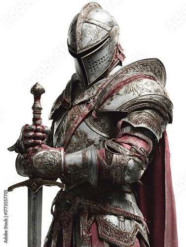 medieval knight in medieval suit