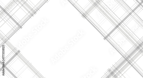 Abstract background with a subtle gray plaid pattern overlaying a clean white space, perfect for minimalist designs.