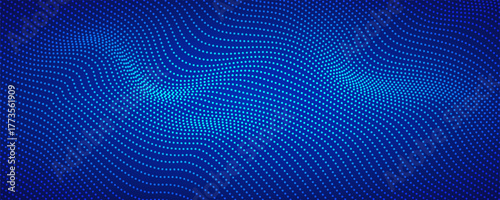 Premium background design with blue dot pattern (texture) in luxurious colors. Abstract horizontal vector template for business banners, formal backgrounds,