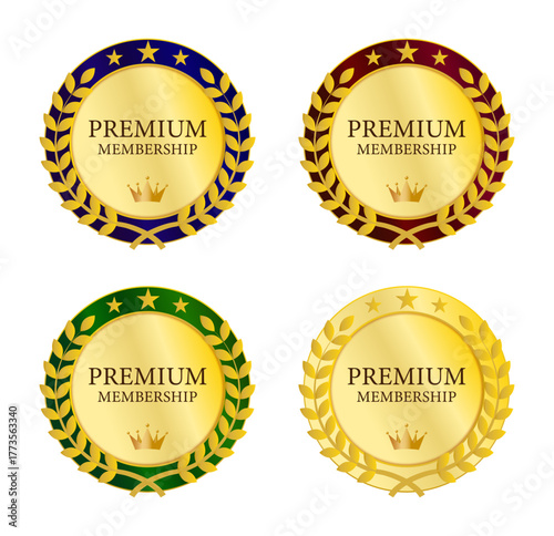 星柄グラデーションが輝く豪華なプレミアムメンバーシップデザインセット