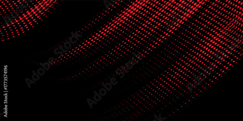 Red black brush stroke pattern car sticker abstract banner sporty lines red black color combination brush stroke pattern grunge motorsport racing design, Vector Illustraion.