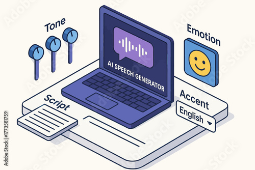 Ai speech generator: customizable tone, emotion, and accent settings