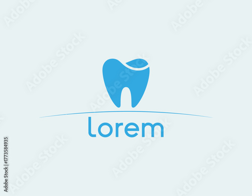A clean and modern tooth logo design ideal for dental clinics, emphasizing health, care, and professionalism while maintaining a friendly and approachable appearance.