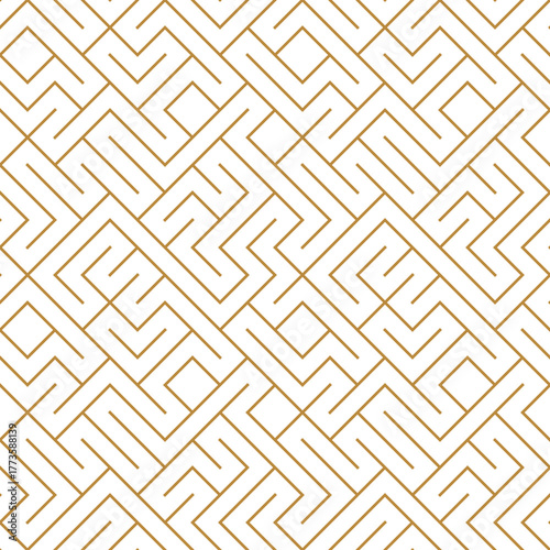 Seamless geometric pattern with Celtic ornament design background