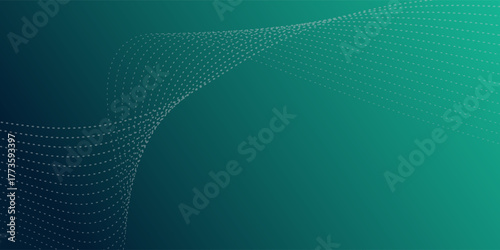 Quality Digital technology speed connect blue green background, cyber nano information. Background