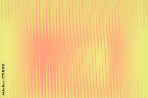 Illustration of abstract vertical ribbed texture with a gradient from yellow to pink