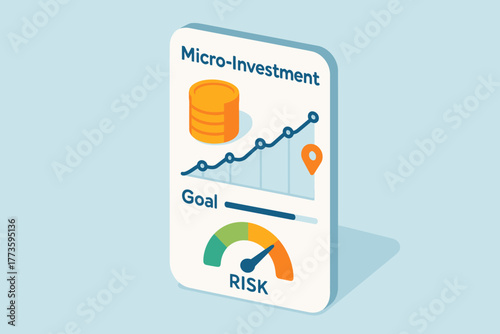 Micro-investment interface: analyzing goal achievement and risk assessment