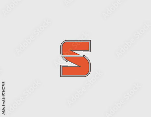 Free Download A contemporary logo design featuring the letter S in a bold orange outline, showcasing modernity and creativity, suitable for various branding and identity applications. - GFXLoad