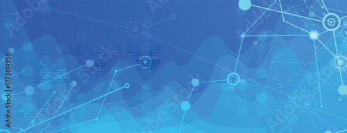 Abstract wireframe network and artificial intelligence background