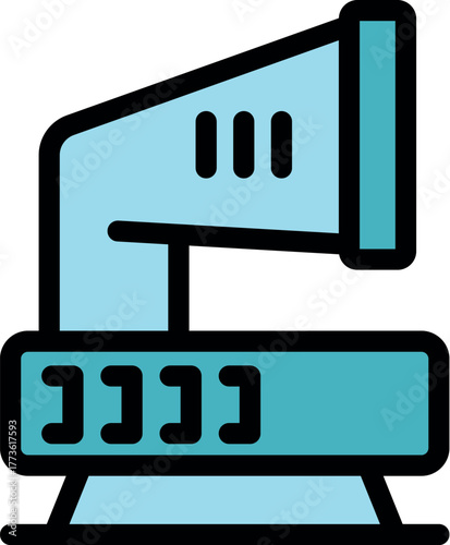 Periscope showing digital braille for visually impaired people receiving information