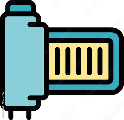 Electric air conditioner blowing cold air, cooling system for home or office