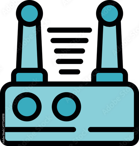 Wireless router transmitting data, ensuring fast internet connectivity for seamless online experience