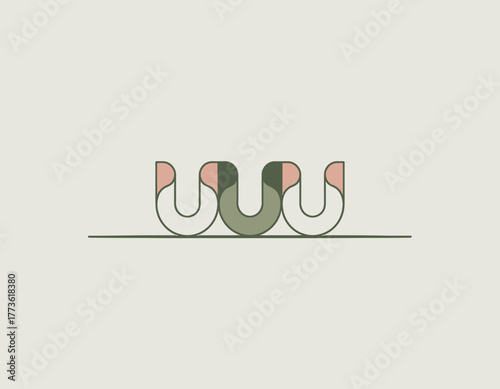 This modern abstract logo showcases fluid geometric shapes, representing unity and balance, suited for various brands looking for a unique visual representation.