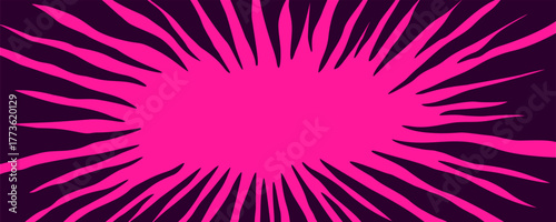 Motion anime background with irregular rays, speed effect frame on pink. Speed effect comic style illustration for posters, stickers, covers, and bold graphic designs