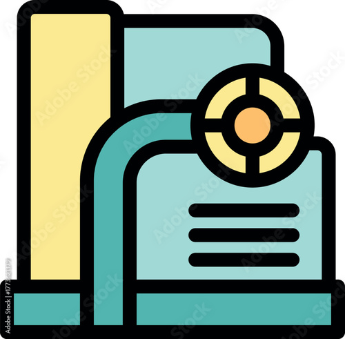 Illustration of a water purifier ensuring safe and healthy hydration