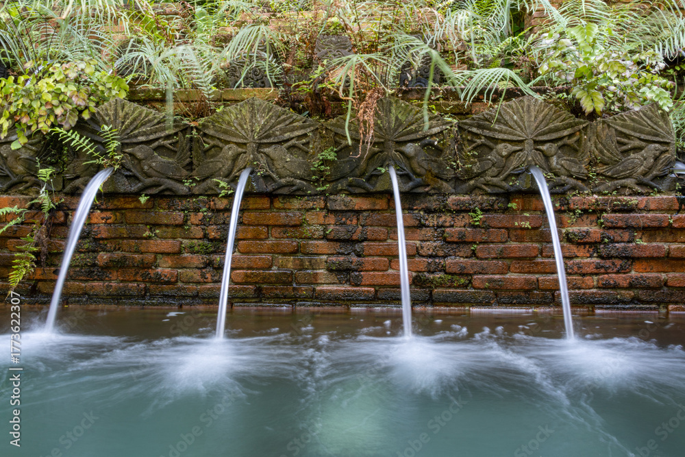 Fototapeta premium Pancur Larangan, or the Forbidden Spring insdie the Fort Canning park., Singapore