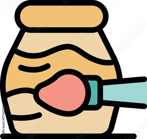 Archaeologist restoring ancient pottery jar using brush and varnish, preserving historical artifacts