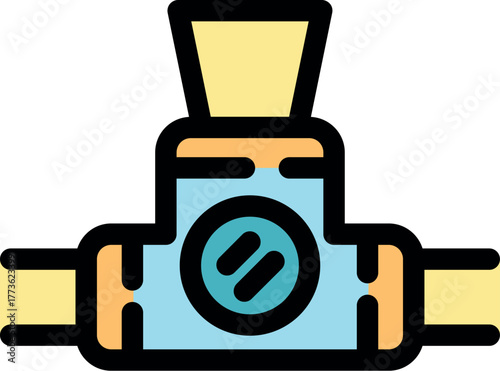 Water meter with filter measuring water flow in domestic plumbing system