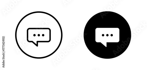 Speech icon in a Circle