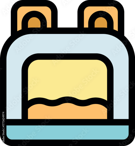 Inflatable bouncy castle playhouse featuring a slide, providing joyful entertainment for children