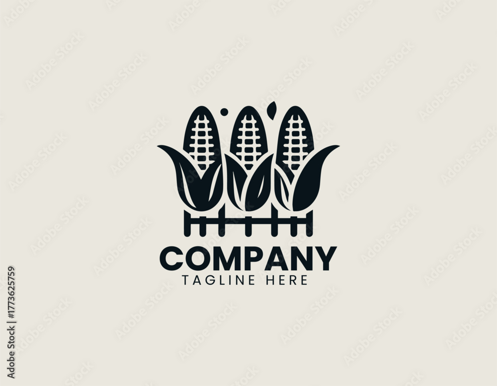 Obraz premium Delicious Grilled Yellow Corn Cobs Perfectly Prepared on a Barbecue Grate with Fresh Green Garnish Vector Illustration