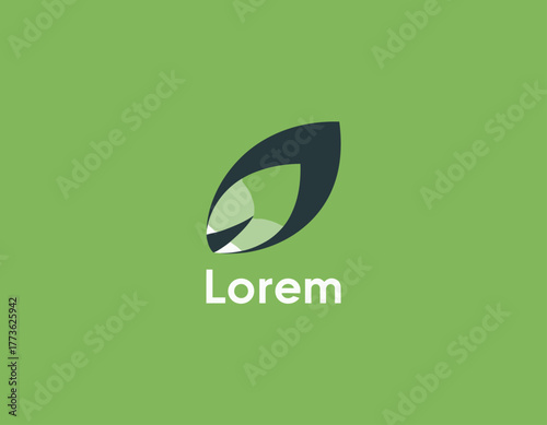 A captivating logo depicting a leaf, symbolizing nature, growth, and sustainability, aimed at brands focused on eco-friendliness and environmental awareness.